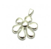 PE001148 Sterling silver pendant solid flower 925 EMPRESS